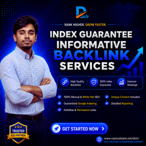 Index Guarantee Informative Backlink SEO Services: Web 2.0, Subdomain Blogsite, Guest Post
